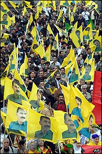 تظاهرات هواداران حزب کارگران کرد ترکيه در کشور سوئيس