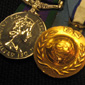 Some of Sam's medals from his career in the RIR, from left - Northern Ireland Campaign Medal, United Nation's Cyprus Peacekeeping Medal and his Long Service Good Conduct Medal