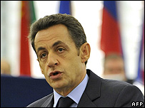 French President Nicolas Sarkozy