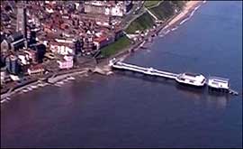 Picture: Aerial shot of Cromer Pier.