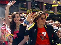 Liv Tyler e Oralndo Bloom em Wellington