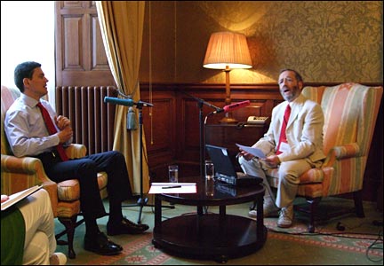 David Miliband and Robin Lustig