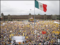 تظاهرات در مکزيکوسيتی 