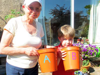 Ruth Brooks and her grandson.