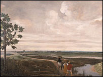 Detalhe de quadro de Frans Post