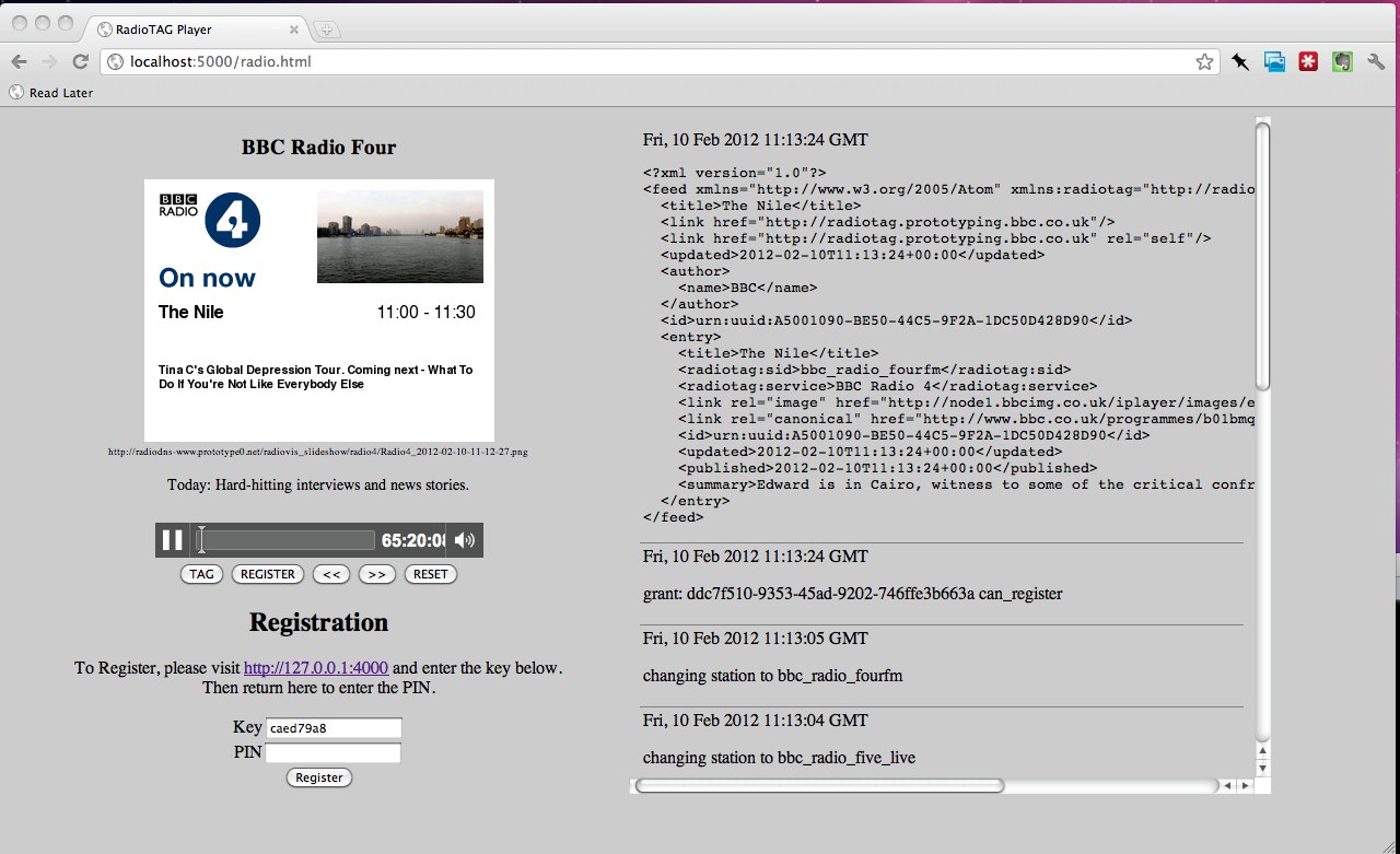 RadioTAG Player Screenshot