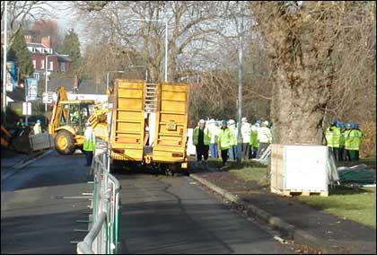 Flood defences in Worcester