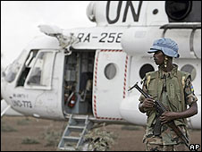 هلیکوپتر سازمان ملل در دارفور