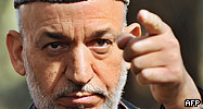 Afghan President Hamid Karzai