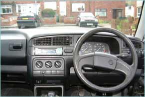 Interior of a car
