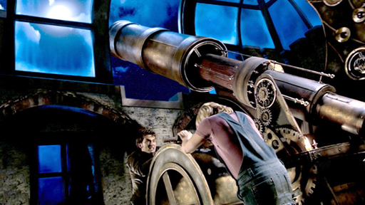 The Doctor and Rose harness the power of moonlight.