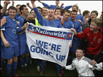 Accrington Stanley winning the Conference