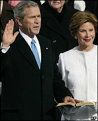 ABD Başkanı George W. Bush yemin töreninde