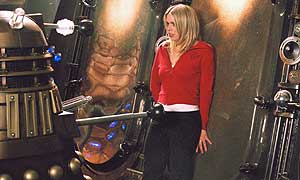Rose (Billie Piper) and one of the Daleks