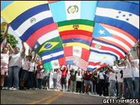 Manifestação na Califórnia em favor dos direitos dos imigrantes (foto de arquivo)