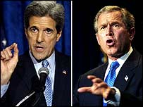 Kerry e Bush