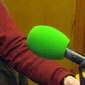 John Greenlee in the BBC Radio Ulster studio