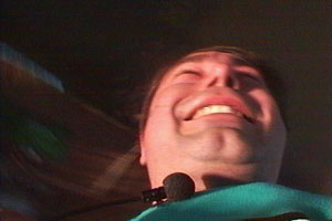 Toby takes a flying jump