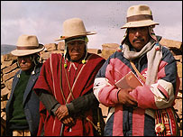 Anciãos indígenas bolivianos