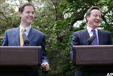 Nick Clegg and David Cameron