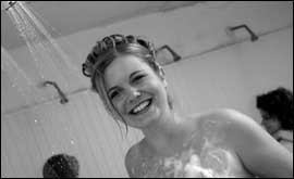 Phillipa is part of a group of Cheshire women in a nude 