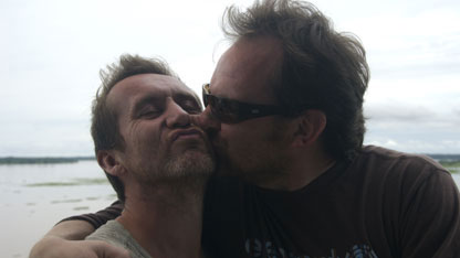 Steve and Bruce have a moment